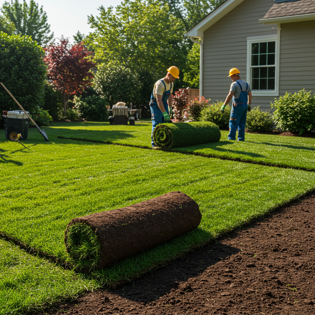 Grass installation